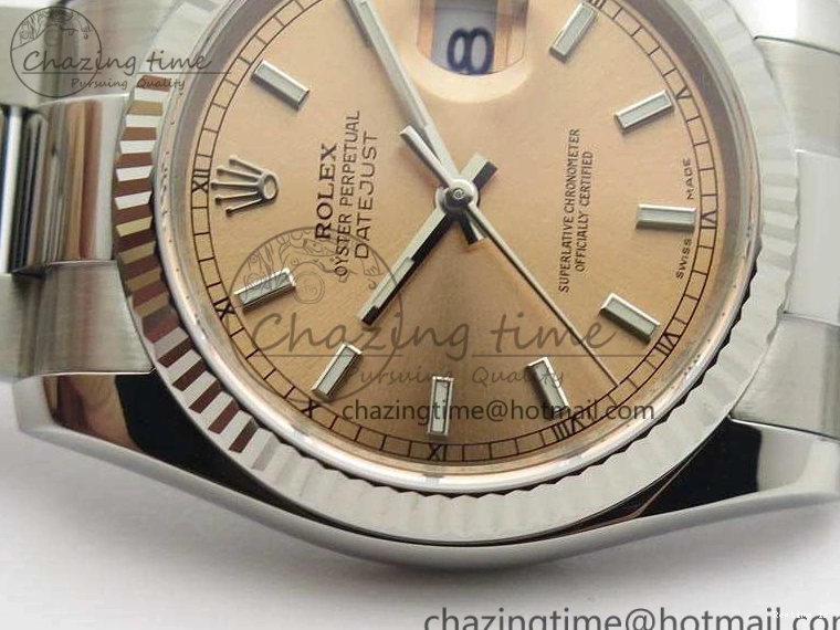 1217 DateJust 36mm SS 116234 ARF 1:1 Best Edition Pink Dial Stick Markers On 904L SS Oyster Bracelet SA MultiPurpose 3568